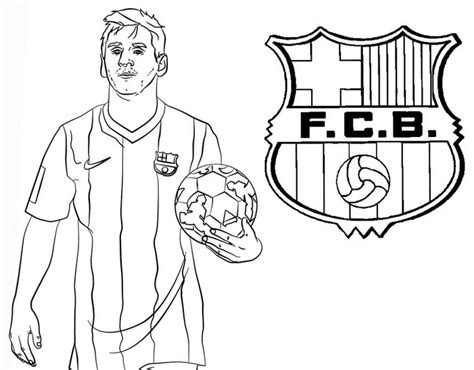 Coloriage Ligue Des Champions 2020 Lionel Messi FC Barcelona 12
