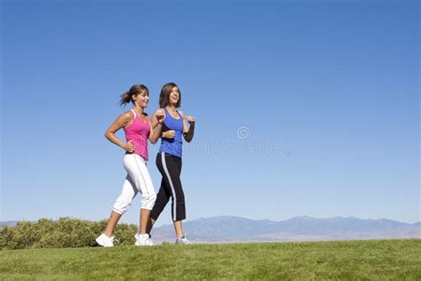 Women Walking Jogging And Exercise Stock Photo Image Of Health