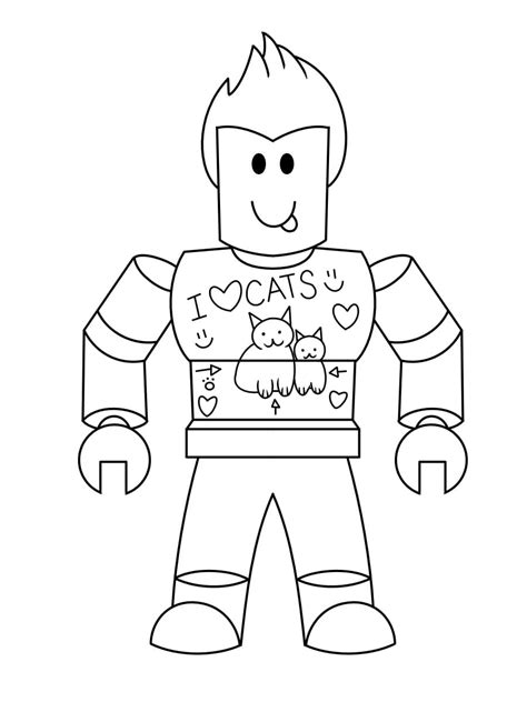 Dibujos Para Colorear Roblox Imprima Gratis En Línea dibujos de colorear