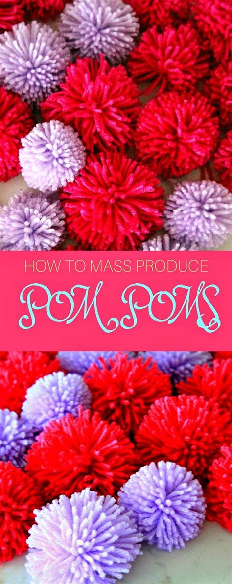 They come in any size and are commonly found decorating rooms for baby showers or weddings. HOW TO MAKE POM POMS IN BULK - Mass producing adorable pom ...