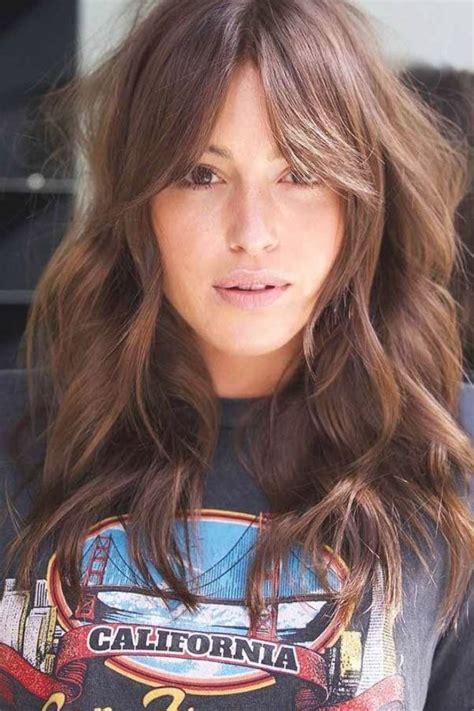 Bangs For Round Face Long Hair With Bangs Haircuts For Long Hair