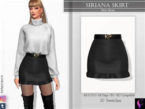 Siriana Skirt By Katpurpura From Tsr • Sims 4 Downloads