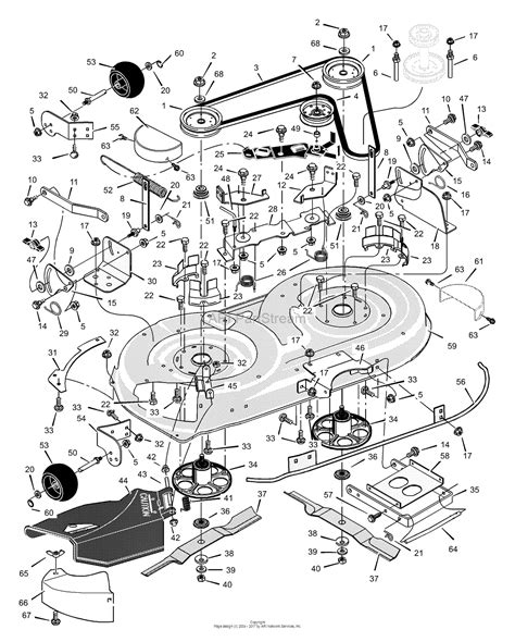 Murray 425605x692b Lawn Tractor 2002 Parts Diagram For Mower Housing