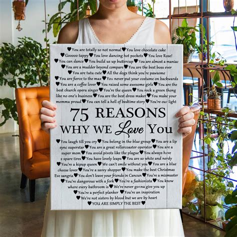 75 Reasons We Love You T 55 65 75 85 Reasons Why We Etsy