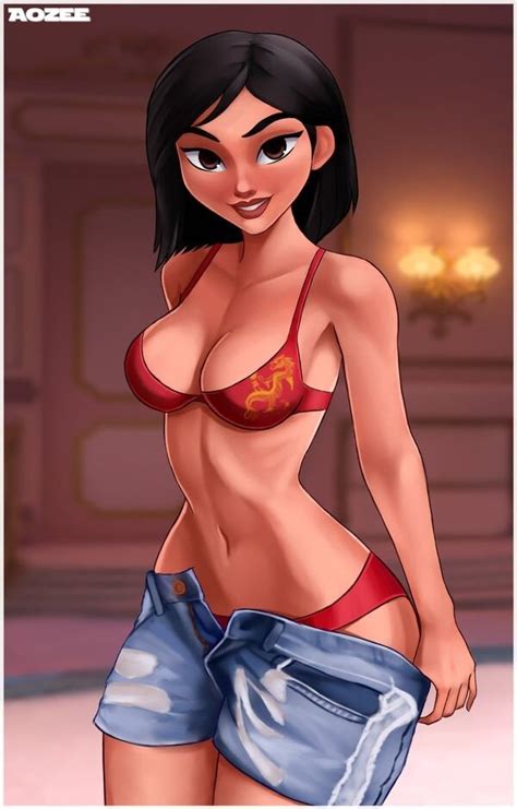 Mulan Stripping Down To Her Bikini Selectives