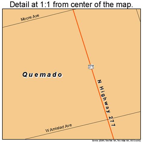 Quemado Texas Street Map 4860092