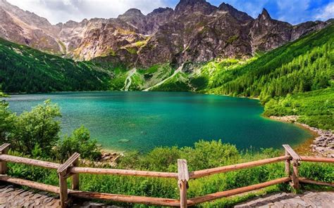 Download Morskie Oko Tatra Mountains Summer Lake Mountains Poland