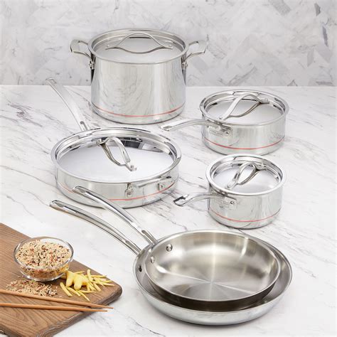 Kirkland Signature Stainless Steel 10 Piece Cookware Set Costco Uk