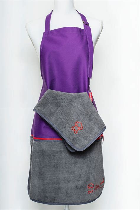 Cooking And Baking Kitchen Apron With Detachable Zip Microfibre Etsy