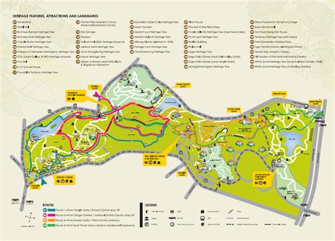 Map Of Singapore Botanic Gardens Fasci Garden
