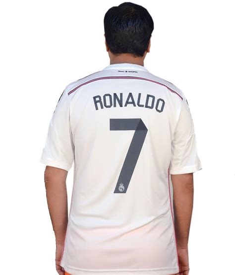 Adidas White Polyester Original Ronaldo 7 Real Madrid Jersey Buy