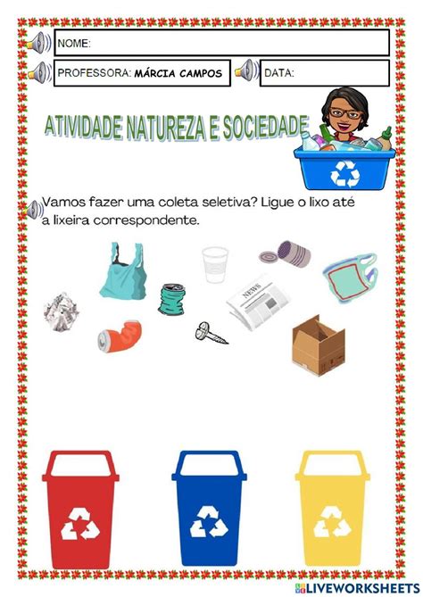 Atividade Coleta Seletiva 1 Ano