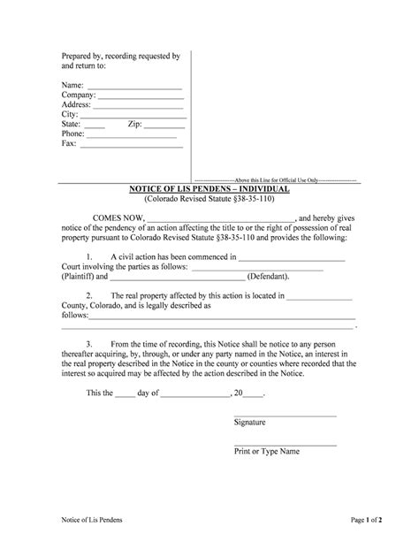 Co Notice Form Fill Out And Sign Printable Pdf Template Airslate