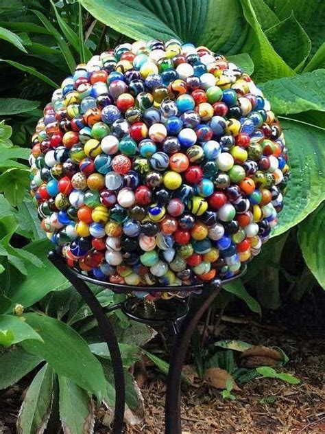 Marble Garden Globe Diy This With Some E 6000 Adhesive An Old Thrift