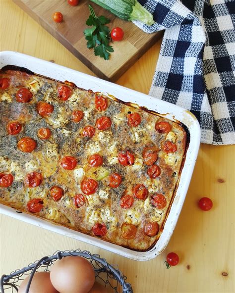 Clafoutis aux courgettes feta et tomates cerises Cuisine ta ligne