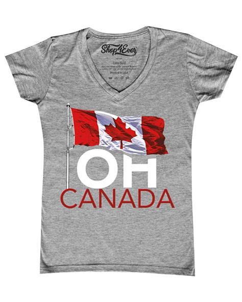 Oh Canada T Shirt Canadian Flag Shirts 1533 Jznovelty