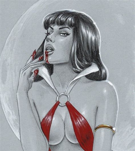 De Luca Giuseppe Original Colour Drawing Vampirella Catawiki