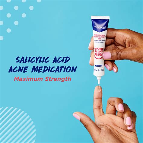 Clearasil Salicylic Acid Rapid Rescue Acne Spot Treatment Gel 1 Oz