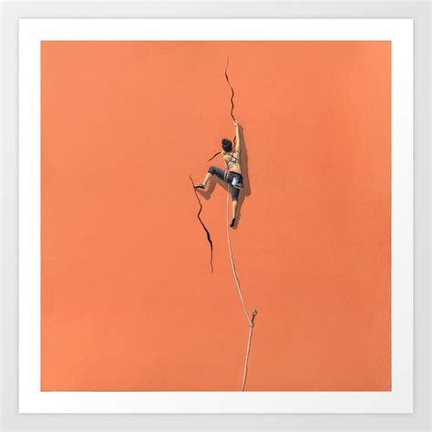 Climbing Solitude Art Print By Brian Deyoung Arts Society6