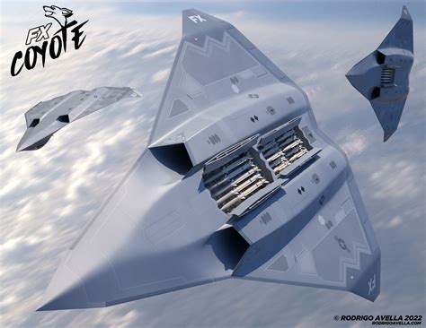 Coyote fx sixth generation fighter concept rodrigo avella – Artofit