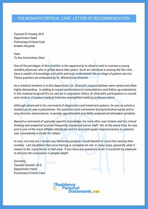 You should address the letter to the employer, and it should consist of three paragraphs, including: Sample Residency Letter Of Recommendation Inspirational ...
