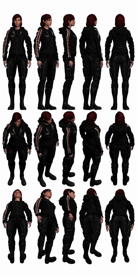 Mass Effect 3 Female Shepard N7 Hoodie Reference By Troodon80 On Deviantart