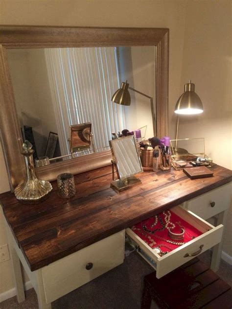 Makeup Vanity Design | Rustic makeup vanity, Diy makeup vanity, Diy vanity