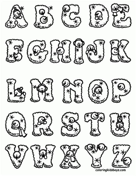 Free Alphabet Coloring Pages For Toddlers Coloring Home