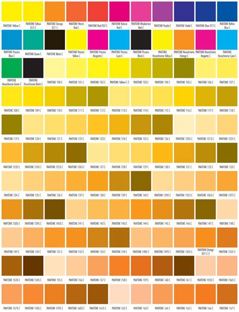 Pms Color Chart Pms Color Chart Pantone Solid Coated Pantone Color
