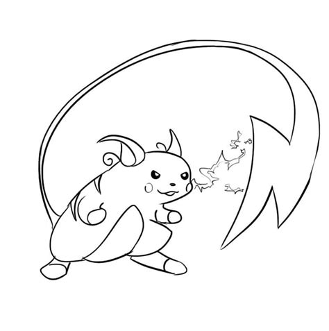 Raichu And Pikachu Coloring Page Free Printable Coloring Pages For Kids