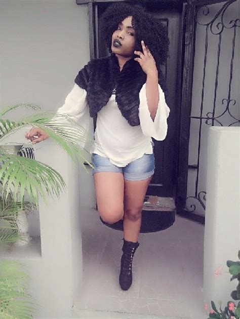 cgt photo actress halima abubakar rocks sexy shorts and black lipstick in new photo