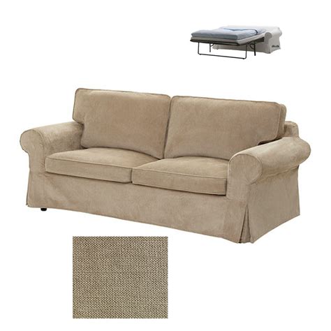 IKEA Ektorp Seat Sofa Bed SLIPCOVER Sofabed Cover VELLINGE BEIGE New