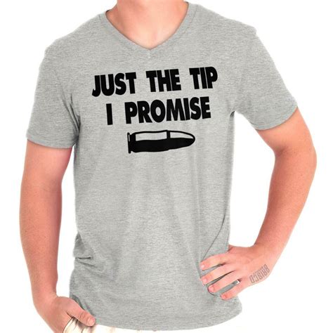 Just Tip I Promise Second Amendment Rights Mens V Neck Short Sleeve T Shirts Ebay
