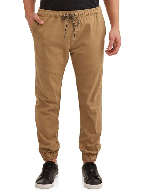 Lazer Men S Pull On Stretch Twill Jogger Pants Sizes S XL Mens Pants Walmart Com