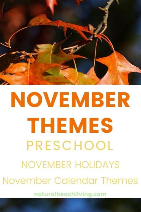 November Themes Holidays And Activities For Kids And Adults Find Lots
