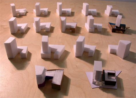 Leventis Gallery Massing Models Architecture Design Concept Models