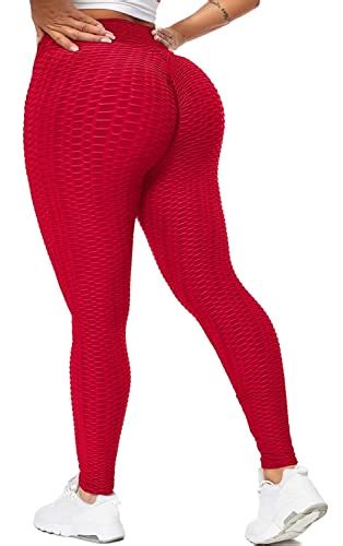 red tik tok tiktok booty ruched scrunch butt lift lifting anti cellulite sexy leggings pp red s