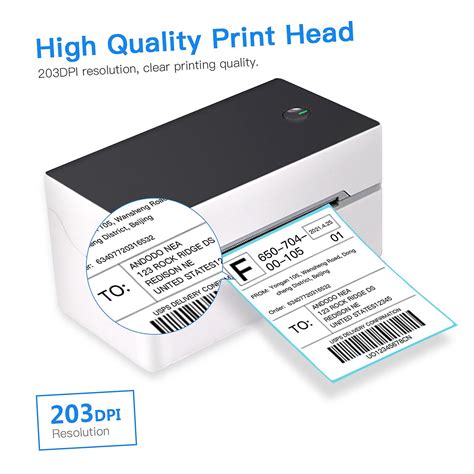 Desktop Shipping Label Printer High Speed Usb Direct Thermal Printer