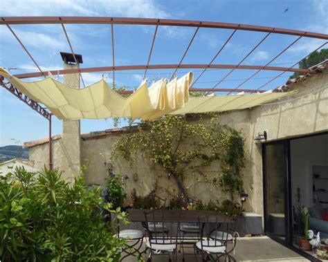 Bespoke Sun Blinds For Provence Rooftop Terrace Specialised Canvas