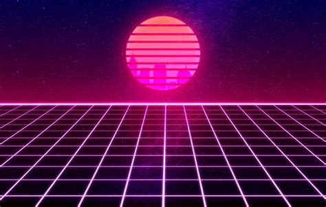 Wallpaper The Sun Music Space Star 80s Neon 80s Synth