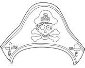 Pirate Hat Template Printable Sketch Coloring Page