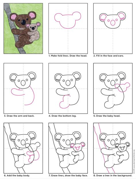 How To Draw A Koala Easy Step By Step For Kids