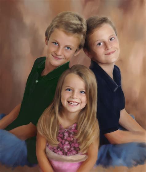 Siblings Portrait On Canvas Disney Princess Experience Disney World