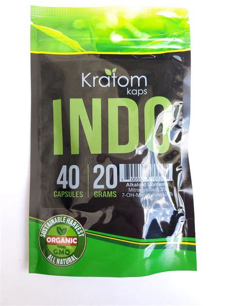 Kratom Kaps Indo, 40 caps – Tacony Distributors