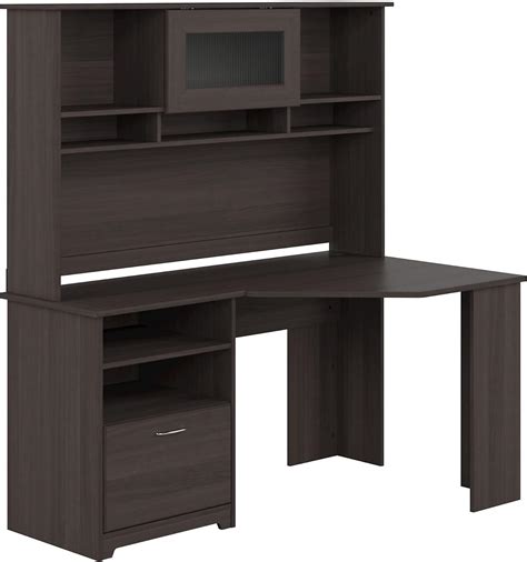 Buy Bush Furniture Cabot Corner Desk With Hutch In Heather Gray Online