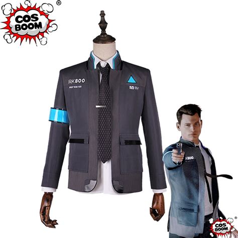 Cosboom Game Detroit Become Human Connor Cosplay Costume Mens Jacket