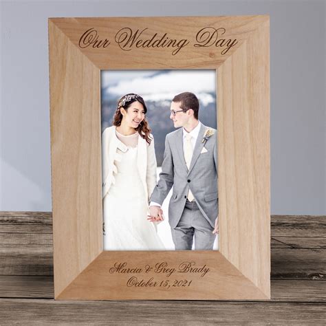Personalized Wedding Day Wood Picture Frame Tsforyounow