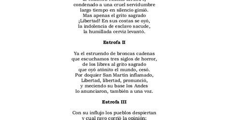 La letra del himno nacional mexicano mexicanos, al grito de guerra el acero aprestad y el bridón, y retiemble en sus centros la tierra al sonoro rugir del cañón. LETRA DEL HIMNO NACIONAL DEL PERU.pdf - Google Drive
