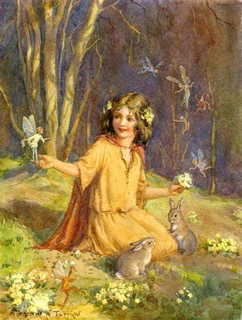 Margaret Tarrant Primrose Fairies On Primrose Hill Springtime In