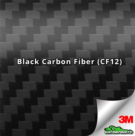 Black Carbon Fiber Cf12 Vinyl Wrap Gatorprints